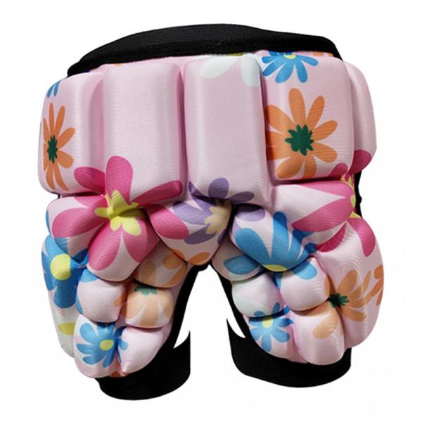 3Dパッド入りヒップ保護ショートボーイガールバットEVAパッド入りショートパンツピンク