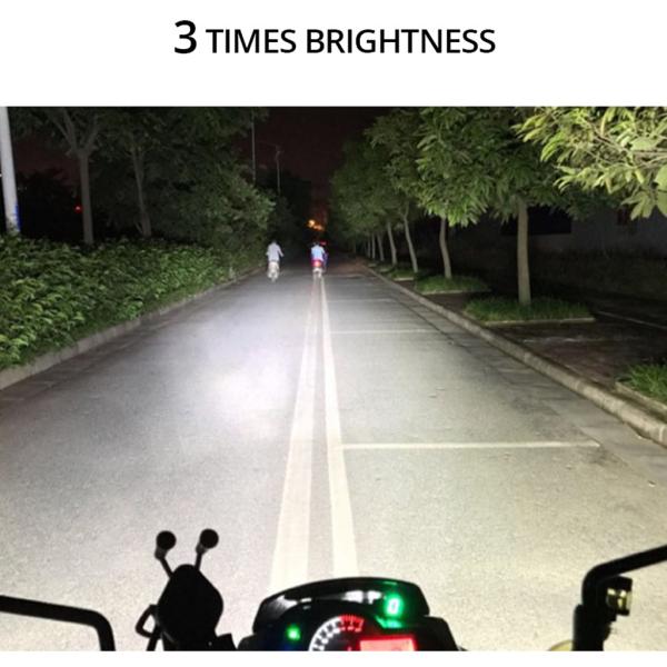 ヘッドライト オートバイ バイク バイク補助ライト 照明 6500K 超高輝度LED IP65防水 LEDフォグランプ 補助ライト 12wパワー