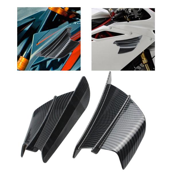 S1000RR用2個ユニバーサルモーターサイクルウィングレットすべてのモーターサイクルカーボンファイバー