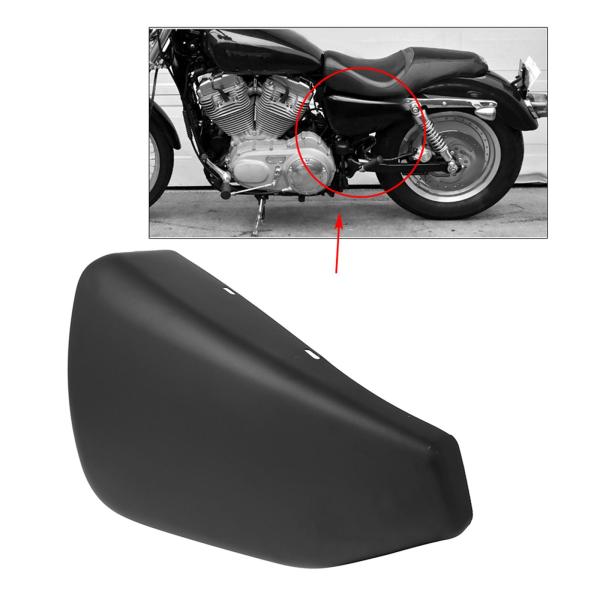 デビッドソンスポーツスターXL1200マットブラック用バイクバッテリーカバー左側