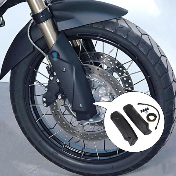 モーターサイクルフロントフォークガードプロテクター左右アクセサリーブラックABSロアカバーセットBMWR1200GSR1200Gsaの交換