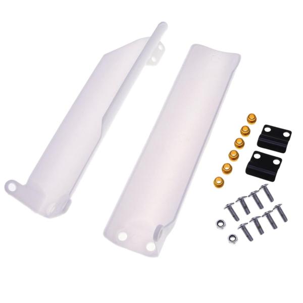 140cc160ccピットバイクPb1158ホワイト用2xモーターサイクルピットバイクフロントフォークガード