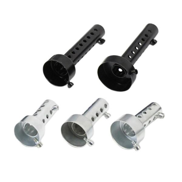 バイク用排気マフラーノイズ除去35mmロングブラック