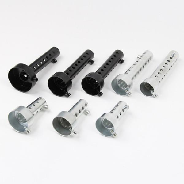 バイク用排気マフラーノイズ除去35mmロングブラック