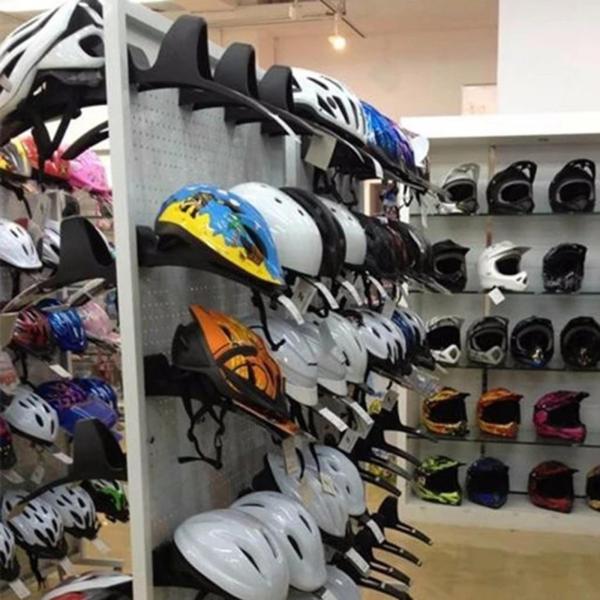 小売棚用自転車ヘルメットホルダー壁掛け保護具