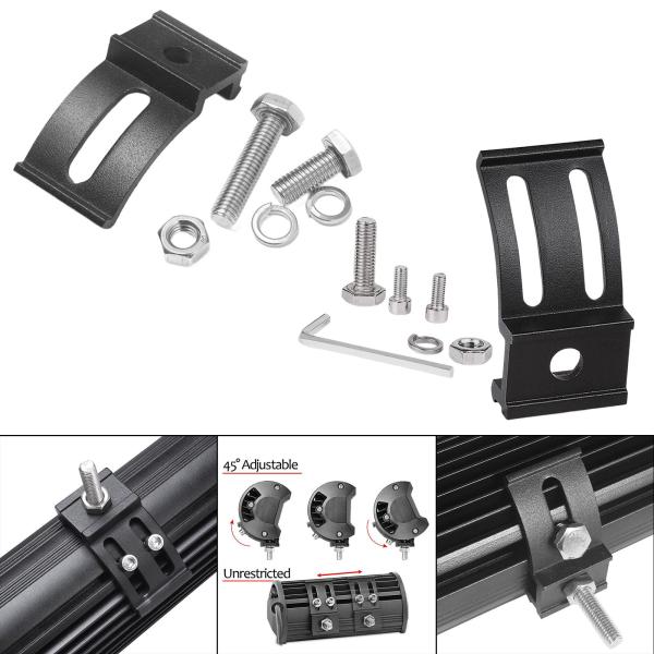 ATVSUVトラックBに適合するユニバーサルLEDライトバーブラケットクランプランプスタンド