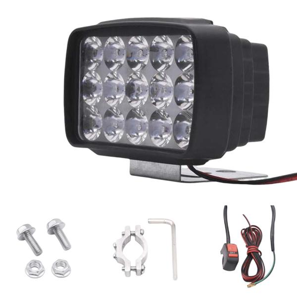 15 LEDs のオートバイのヘッドライトの極度の明るい付属品のドライビング ライトの照明様式 C
