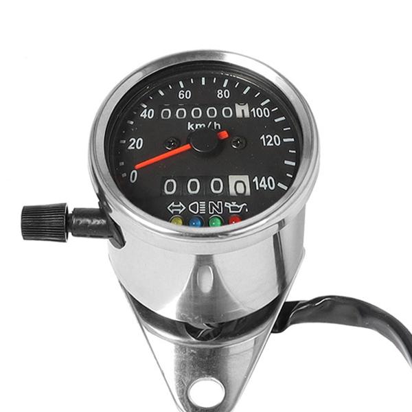 オートバイの計器デジタル タコメーター バイクの変更の電気メッキ黒
