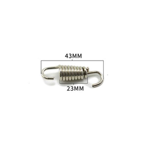 オートバイの排気管のばねの付属品 304 ステンレス鋼 43mm 銀色の円錐形