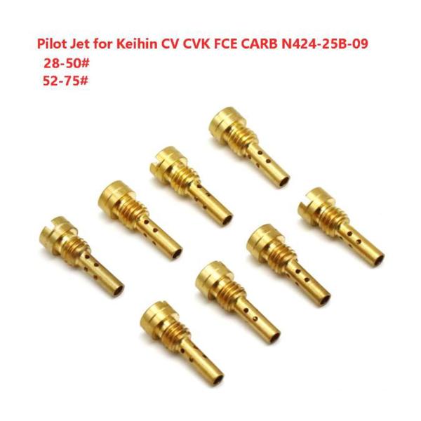 10 個パイロットジェットスロージェット修理部品 Keihin CV  Fce キャブレタースタイル A