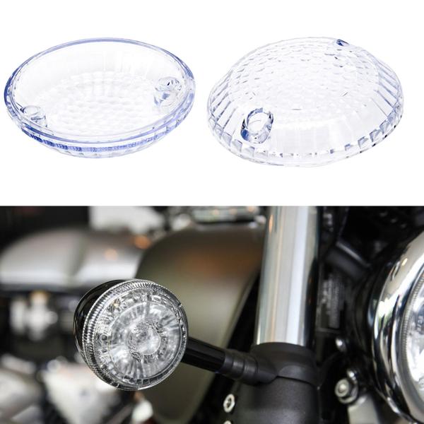 2x ターンシグナルレンズカバーキャップ   W650 Zn700-a1 Zn1100 クリア