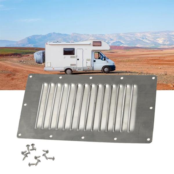 ステンレススチールルーバーベント、ルーバーグリルカバーベント、スペアパーツアセンブリは、Rvsヨット用の長方形エアベントグリルカバーを交換し