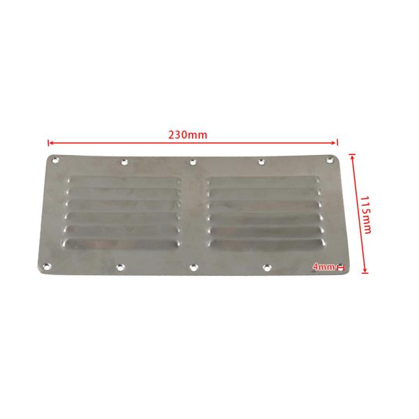 ボートルーバーベントアクセサリーパーツ耐久性簡単にインストール耐侵食性ステンレス鋼長方形ハードウェアフィッティングボートキャラバン