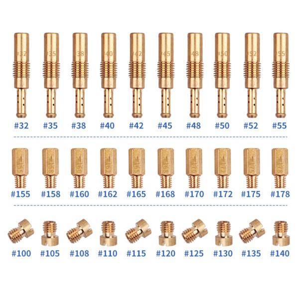 30x キャブレター  ジェット キット スロー パイロット  スペアパーツ 交換パーツ アクセサリー オートバイ ポリーニ 250cc G