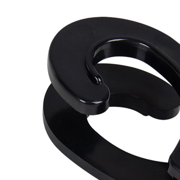 マリンボートレールフェンダーバンパーフック黒色簡単に取り付けられるアジャスタークリップ 32 ミリメートル