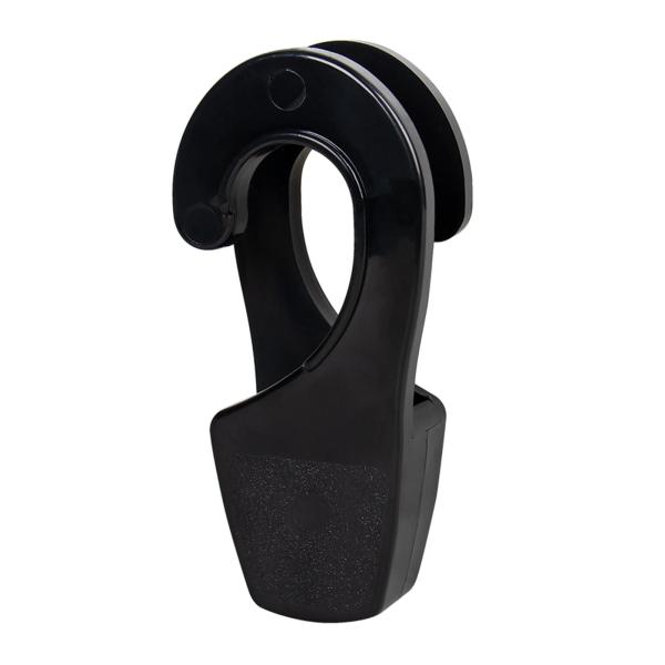 マリンボートレールフェンダーバンパーフック黒色簡単に取り付けられるアジャスタークリップ 32 ミリメートル