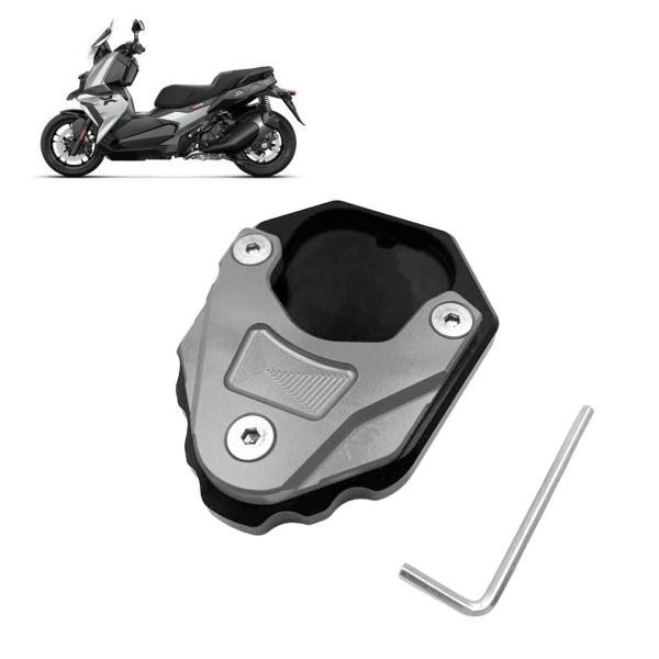 オートバイサイドスタンドフットパッドサポート C400GT  2019-2021 頑丈なグレー
