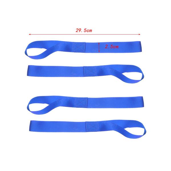 5 個のソフトループ高強度タイダウンループナイロン高耐久タイダウンストラップブルー 29.5 センチメートル