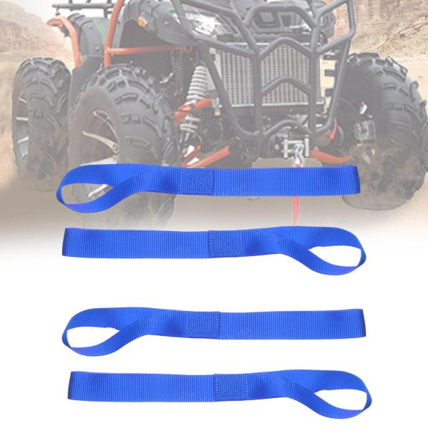 5 個のソフトループ高強度タイダウンループナイロン高耐久タイダウンストラップブルー 29.5 センチメートル