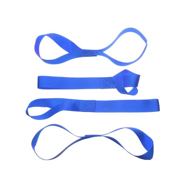 5 個のソフトループ高強度タイダウンループナイロン高耐久タイダウンストラップブルー 29.5 センチメートル
