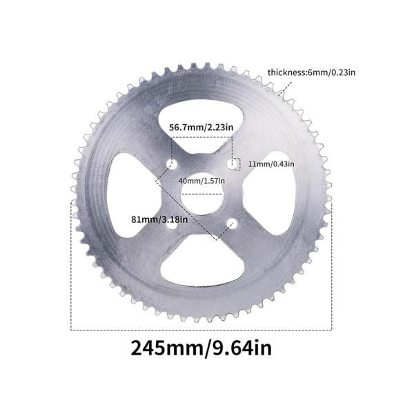 スプロケットハブ 420- 4穴 オートバイスプロケット修理部品 エンジンスプロケットのみ スプロケット