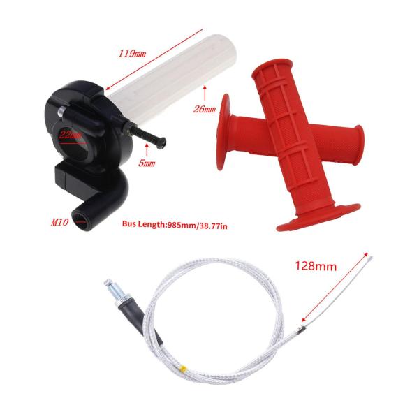 スロットルアクセラレータハンドルグリップ 125cc 使いやすいパーツアクセサリー MB165 196cc 5.5HP用