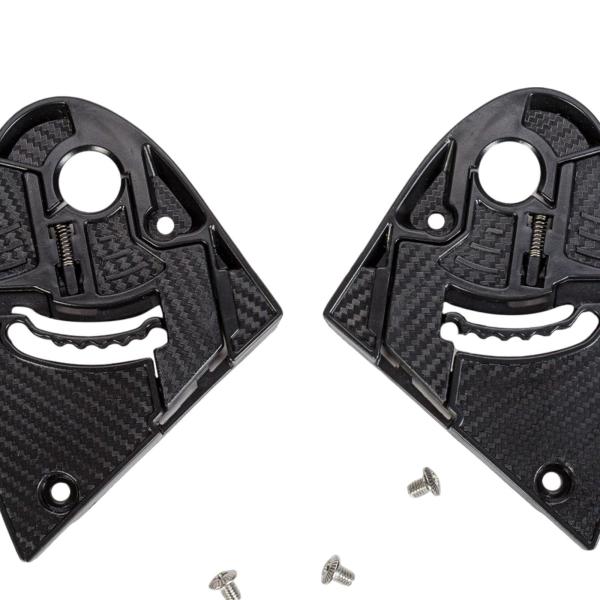 バイクヘルメットベース 交換用 頑丈 取り付け簡単 修理ツール スペアパーツ ネジ付き アクセサリー レンズベースプレート 2個