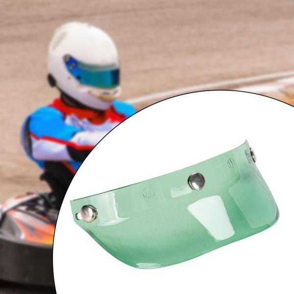 オートバイヘルメットバイザーピークシールドサンシェードプロテクター3/4ヘルメット用グリーン