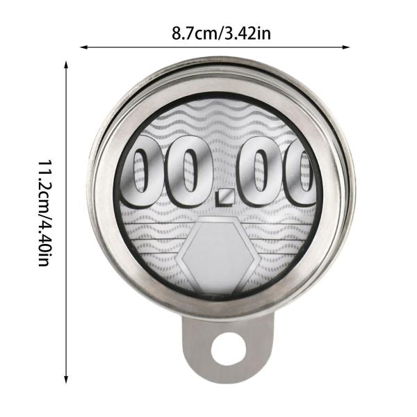 オートバイ税ディスクホルダー バイク モペット マウント 交換用 ステンレススチール シルバー