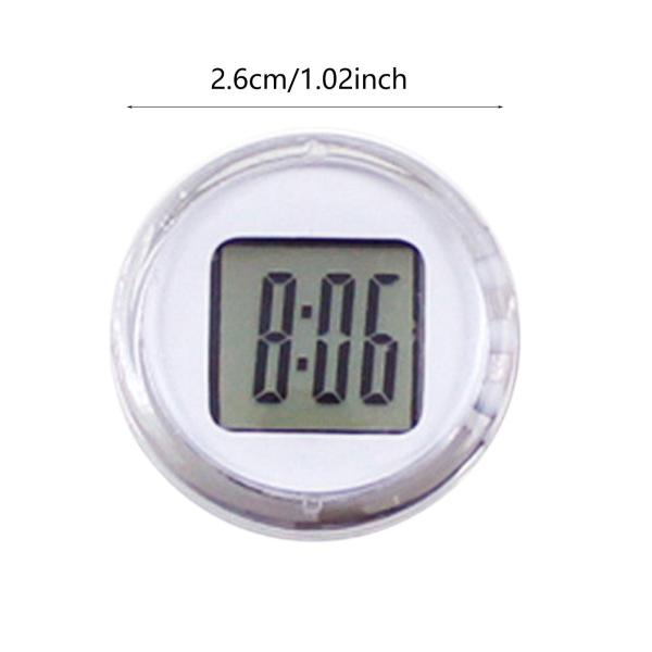 バイクハンドルバーマウント時計 防水 プロフェッショナルカーダッシュボードウォッチ ホワイト