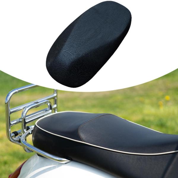 バイクシートクッションカバー 通気性 柔軟性 交換用 滑り止め プロ仕様 メッシュ 高性能プロテクター ブラック