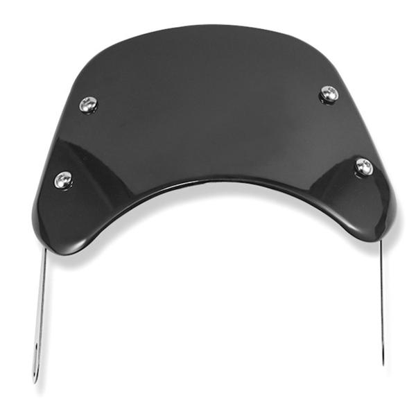 バイク用フロントガラス ヴィンテージ交換用 マウントブラケット付き 取り付け簡単 ブラック