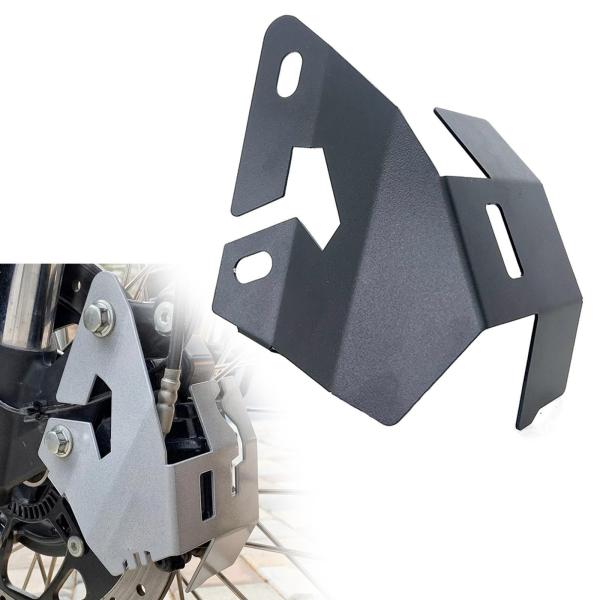 ヒマラヤシルバーのオートバイ用フロントブレーキキャリパープロテクターカバー装飾