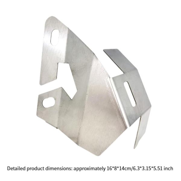 ヒマラヤシルバーのオートバイ用フロントブレーキキャリパープロテクターカバー装飾