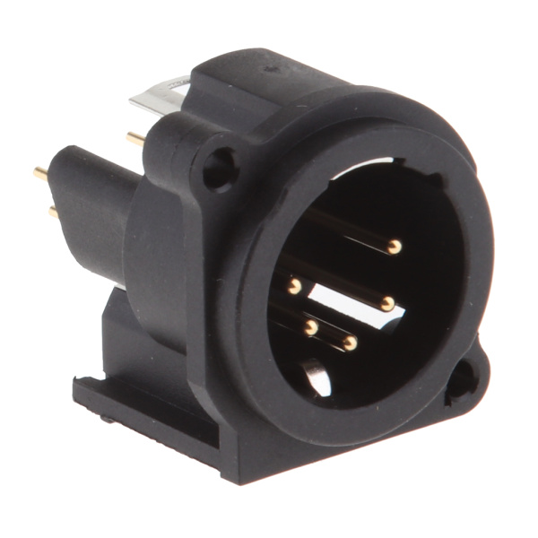 DMXインターホンヘッドセット用5ピンMALE XLRシャーシ搭載ソケットパネル