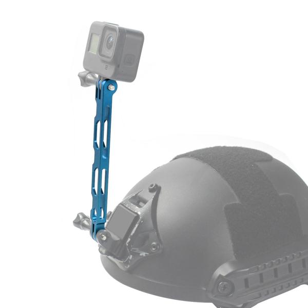 Goproアクションカメラブルー用アルミニウム合金エクステンションアームポールマウントホルダー