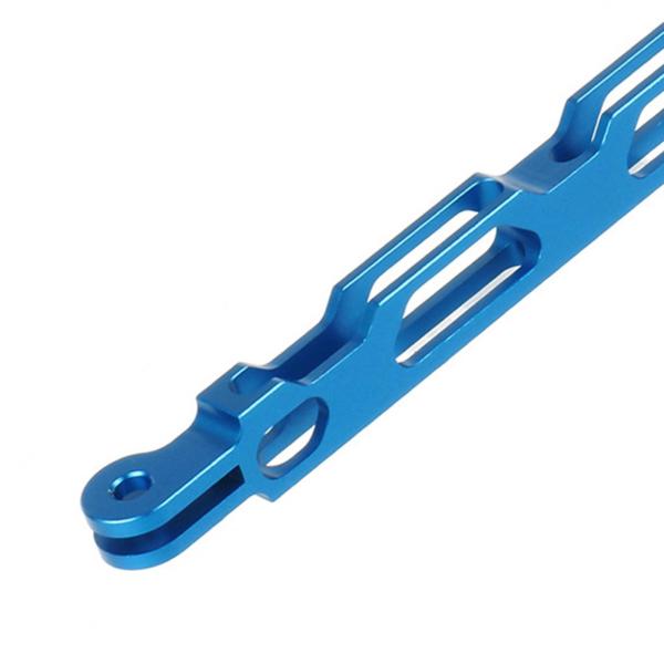 Goproアクションカメラブルー用アルミニウム合金エクステンションアームポールマウントホルダー