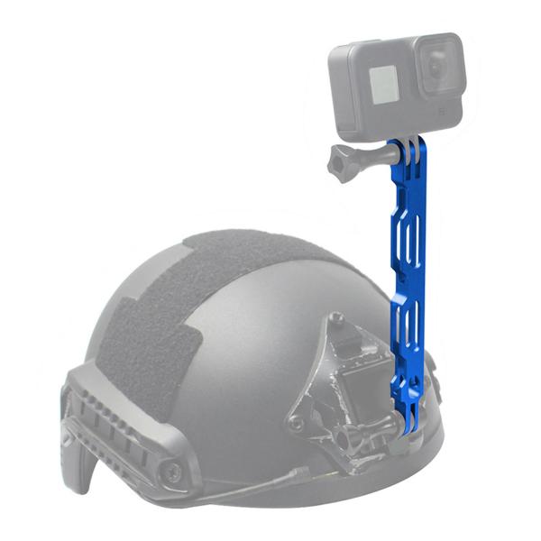 Goproアクションカメラブルー用アルミニウム合金エクステンションアームポールマウントホルダー