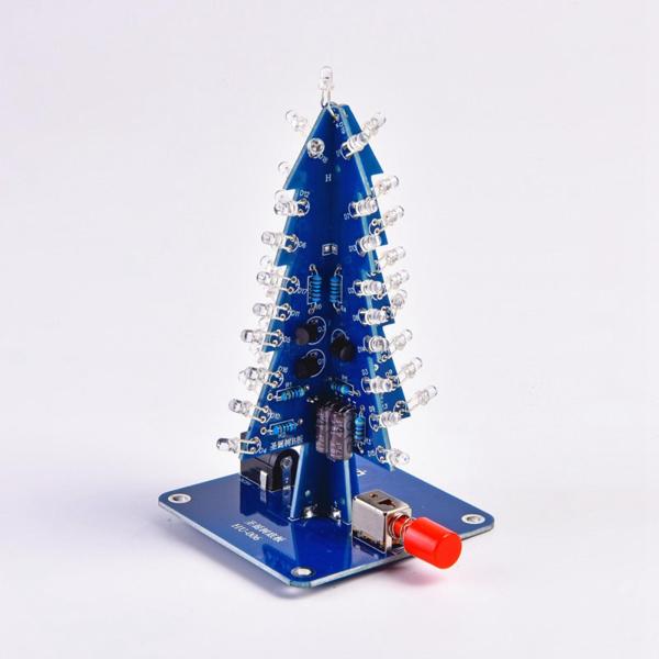 3DクリスマスツリーDIYキットRGBLEDケース付きティーン向けフラッシュを組み立てる