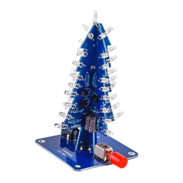 3DクリスマスツリーDIYキットRGBLEDケース付きティーン向けフラッシュを組み立てる