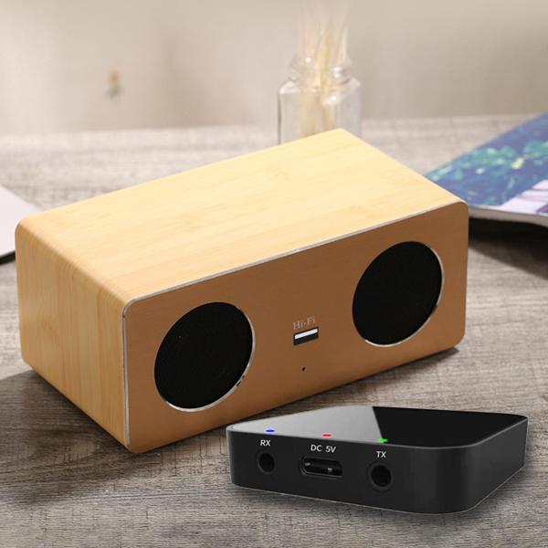 ワイヤレスBluetooth5.0トランスミッターレシーバーアダプターオプティカル3.5mmAUX 2-イン-1