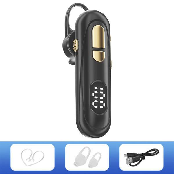 BluetoothイヤホンV5.1ハンズフリー、ノイズリダクション、イヤーフック、防塵、300mAh防水ヘッドフォンオフィスジムランニング用｜stk-shop｜03