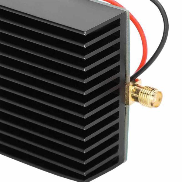 ヒートシンク付きRFパワーアンプ、動作周波数400-2700MHz増幅モジュール1W RF2126 RF対数検出器、FMアマチュア無線用