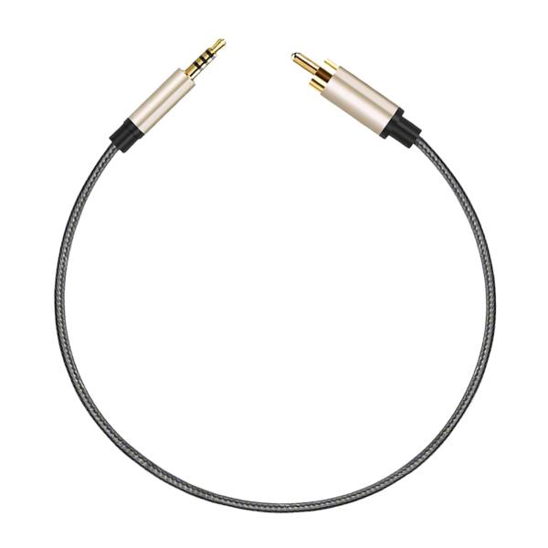 オーディオケーブル 3.5mm - オス  アダプター ナイロン編組 タブレットスピーカー用 1.5m