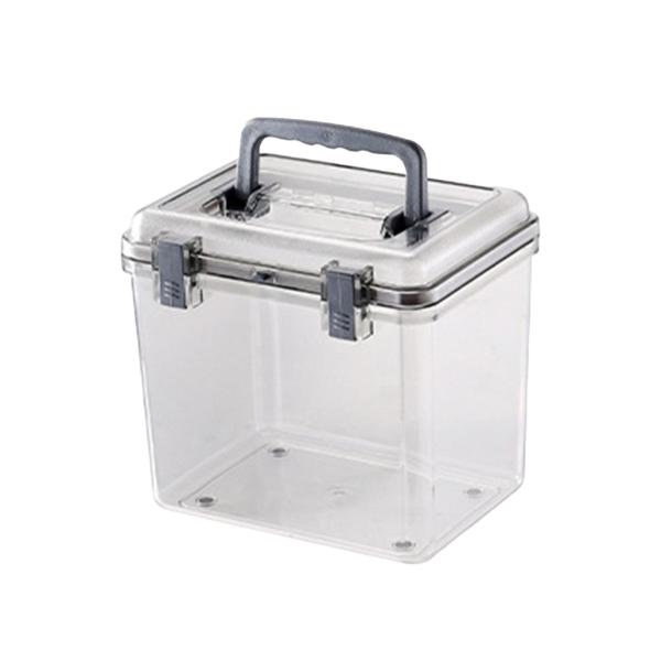 カメラ保護ケース ハンドル付き 透明 防水 ドライボックス 耐久性 20cmx16cmx18cm
