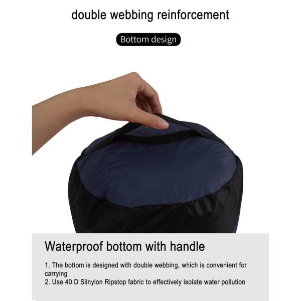 圧縮袋 寝袋 衣類用 丈夫なポーチ 収納袋 レッド S