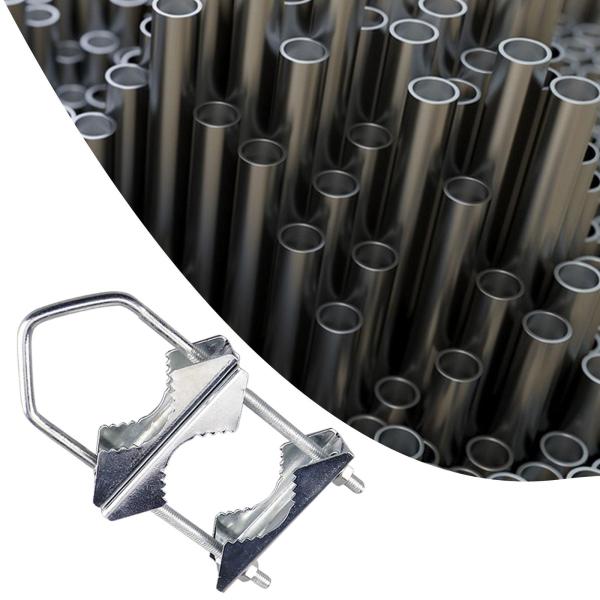 アンテナ マスト クランプ U ボルト パイプ クランプ アセンブリ ハードウェア耐久性のある屋外アンテナ用簡単な取り付けポールツーポール マスト マ