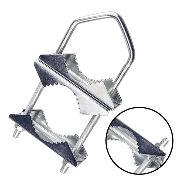 アンテナ マスト クランプ U ボルト パイプ クランプ アセンブリ ハードウェア耐久性のある屋外アンテナ用簡単な取り付けポールツーポール マスト マ