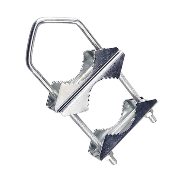 アンテナ マスト クランプ U ボルト パイプ クランプ アセンブリ ハードウェア耐久性のある屋外アンテナ用簡単な取り付けポールツーポール マスト マ