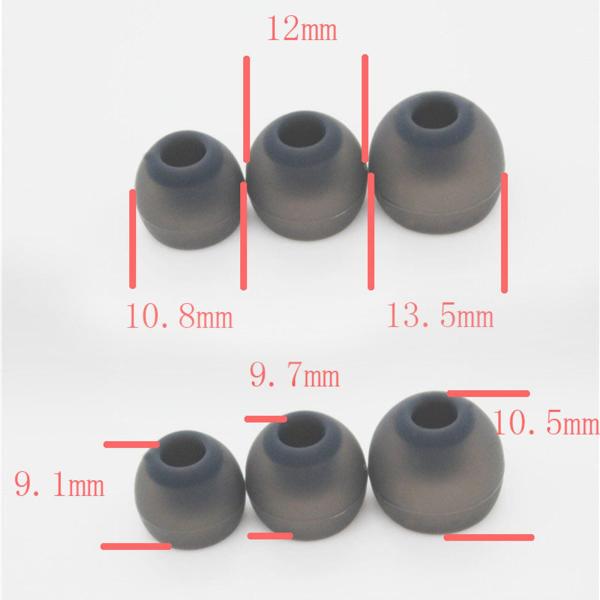 6 個のイヤフォンチップ耳栓シリコンイヤーパッドクリアサウンド小中大インイヤー人間工学に基づいたデザインイヤフォンチップイヤーキャップ